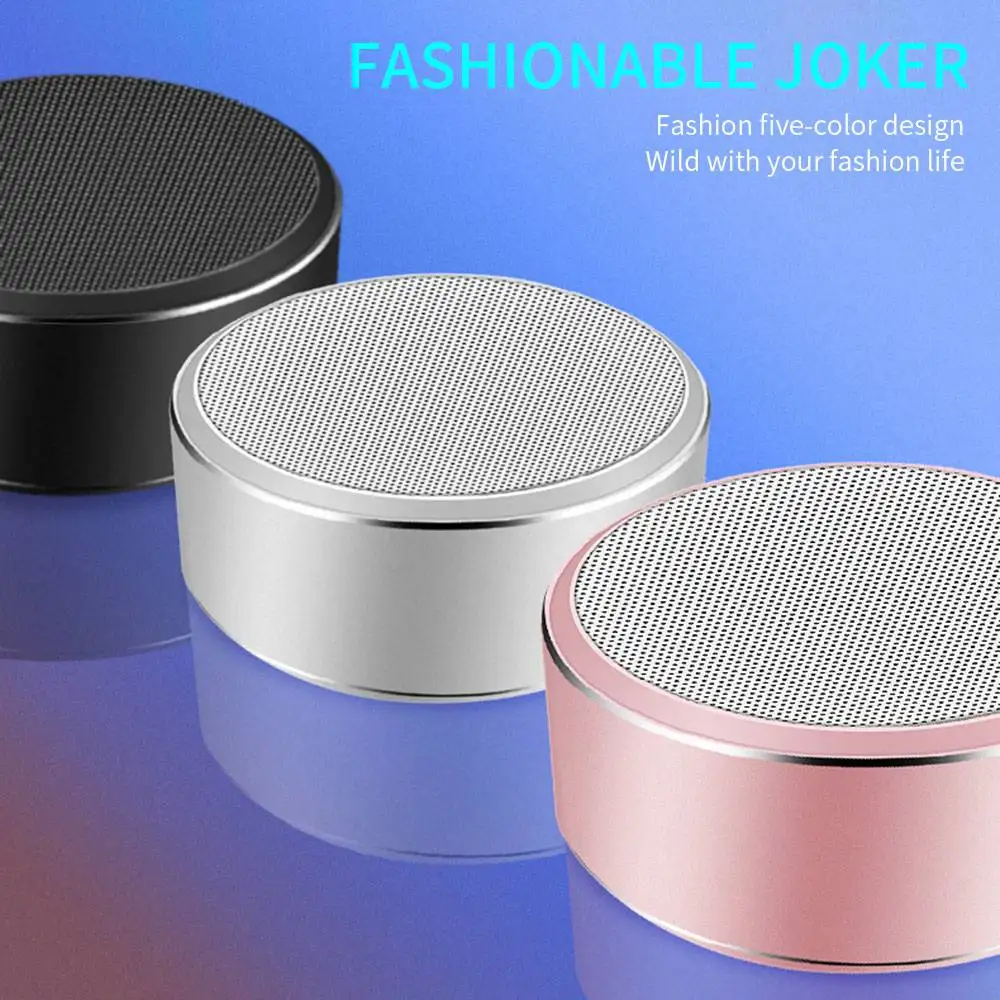 A8 Mini Metal Bluetooth Speaker Portable Wireless Strong Bass Loudspeakers For Phone Computer Stereo Subwoofer AUX Box | Электроника