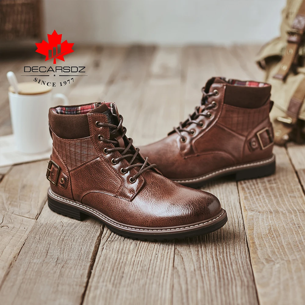 2019 роскошные удобные кожаные мужские ботинки мужские осенние ботинки мужские Брендовые повседневные ботинки Мужская модная обувь ботильоны мужские ботинки на шнуровке|Ботинки|   | АлиЭкспресс