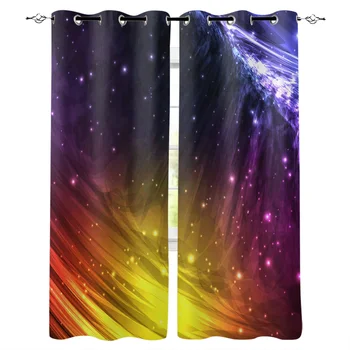 

New Curtain Abstract Milky Way Window Curtain Kitchen/Living Room/bedroom Window Curtain Panels