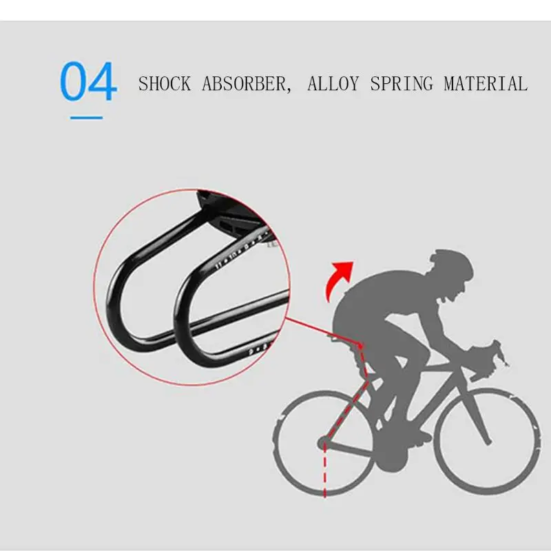Седло для горного велосипеда MTB, амортизатор для велосипеда, сплав, пружинная сталь, подвесное устройство, сиденье для шоссейного велосипеда, детали для езды на велосипеде