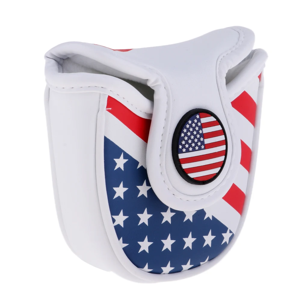 Полукруг колотушка для гольфа Putter Защитная крышка с дизайном флага США