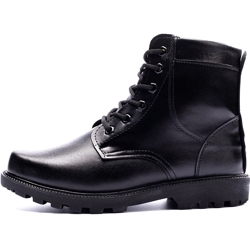 

Winter Velvet Men's Shoes Military Boots Men Wool Military Hook Security Combat Ankle Boots Father's Shoes Warm Cotton Chaussur