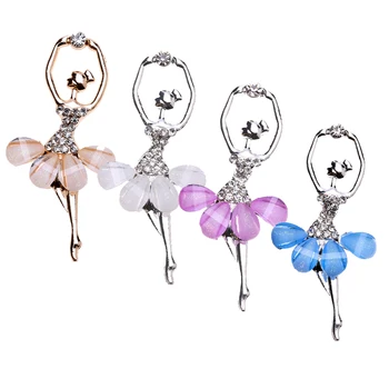 

40 Piece Assorted Crystal Dancing Girl Embellishments Flatback Scrapbook