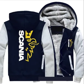 

Newest motorcycle Hoodie Fleece zip up Coat winter Jacket warm Sweatshirt