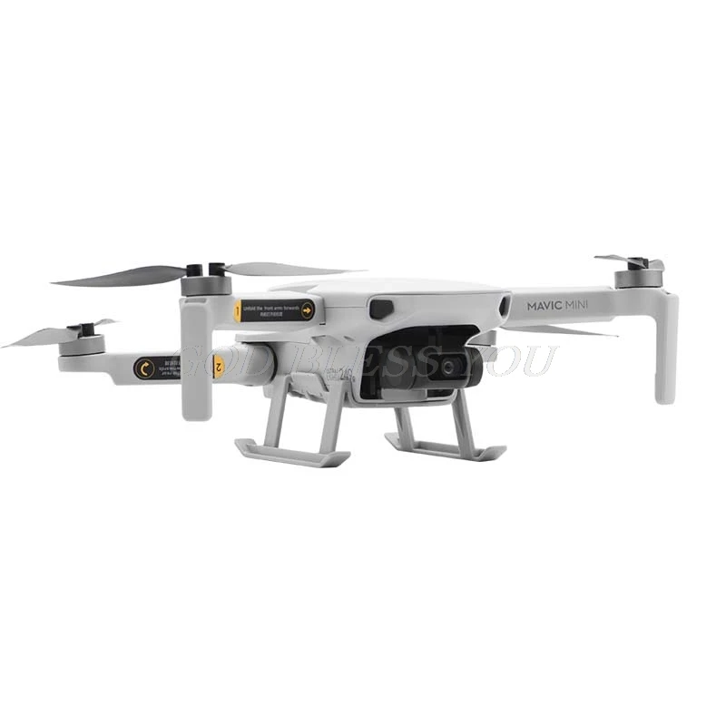 Buy Drone landing gear For DJI Mavic Mini Extended bracket Tray Lens gimbal protection Quick Release heightened Stand Accessories