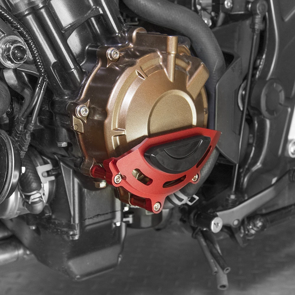 Nero Lorababer CB650R Carter motore Statore Coperchio frizione Protezioni Crash Pad Paratelaio Protezione CNC Alluminio per Honda CB 650R CB 650 R 2019 2020