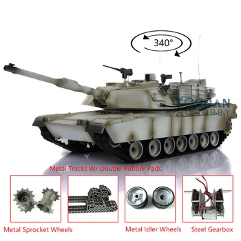 شراءHenglong 1/16 سنو TK 6.0S ترقية Abrams RTR دبابة مع جهاز للتحكم عن بُعد 3918 المسارات المعدنية ث/المطاط TH12971