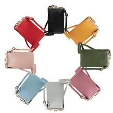 Women Phone Bag Solid Crossbody Bag Cellphone Bag Fashion Daily Use Card Holder Mini Summer Shoulder Bag for Women Wallet