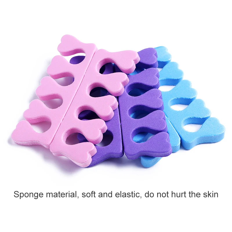 A Pair Professional Soft Foams Cotton Finger Toe Separators Nail Manicuring Foots Sponge Soft Gel UV Tools Manicure Pedicure nail art tools toe separators toe spreader finger toe separator