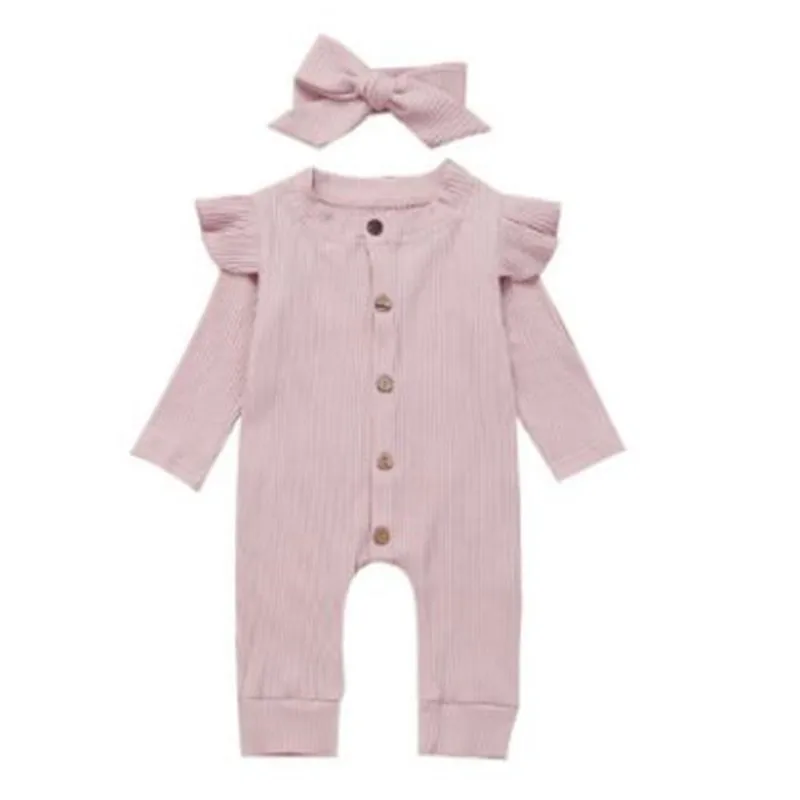 Autumn Newborn Infant Baby Warm Romper Jumpsuit Warm Winter Thick Button Full Sleeve Baby Girl Clothes Romper Soft Pajamas