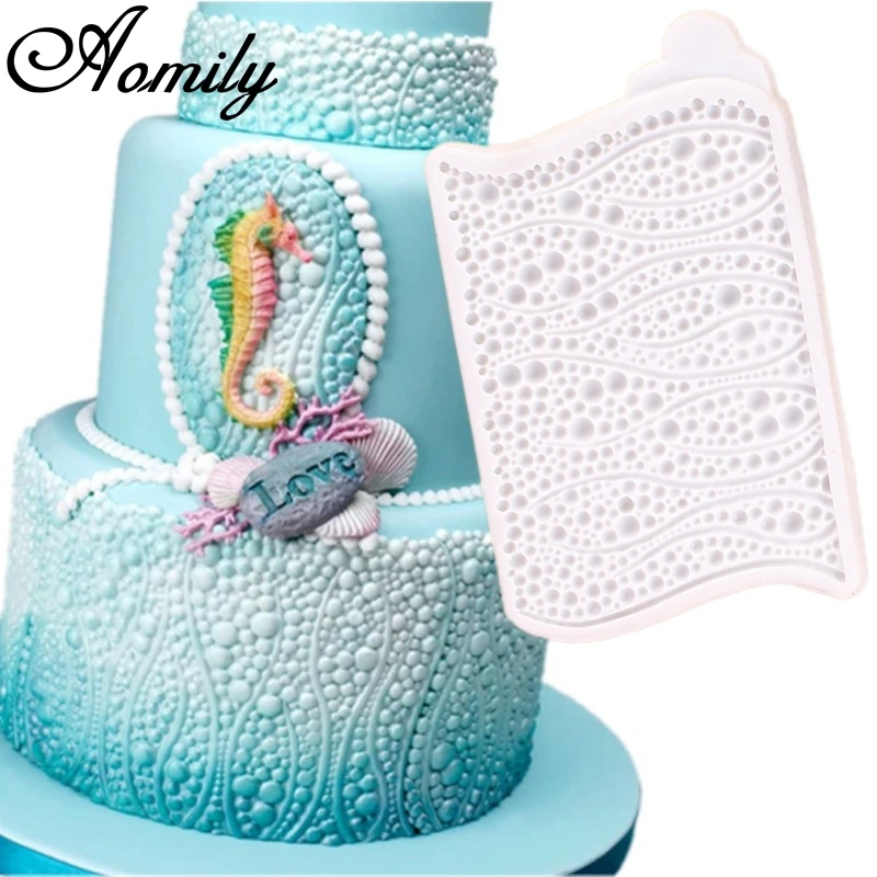 Aomily Ocean Bubble Shaped Silicone Chocolate Cookies Series Cake Mold Soap Candy Fondant Kitchen Mould | Дом и сад