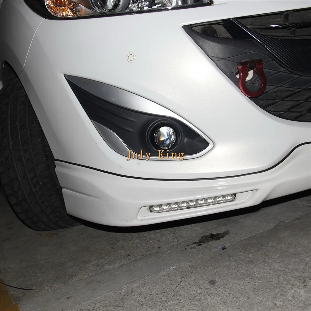Июля King передний бампер автомобиля бифокальные линзы туман сборки лампы чехол