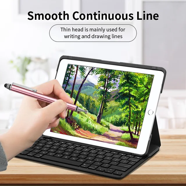 2 In 1 Stylus Stift Für Telefon Tablet Touch Stift für Zeichnung  Kapazitiven Smart Bleistift Universal Android Mobile Screen Dicke dünne  Stifte - AliExpress