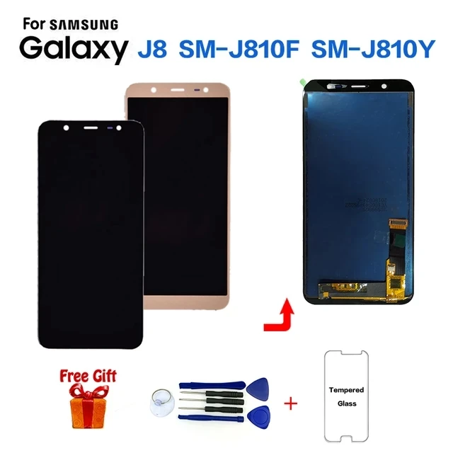 Для Samsung J8 J810 SM-J810F дисплей ЖК-экран Замена для SM-J810Y SM-J810G дигитайзер в сборе модуль