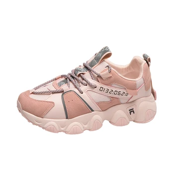 

2020 Women Platform Vulcanize Running Shoes Chunky Sneakers Height Increasing Luxury Designer Female Sneakers E14-19