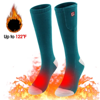 

3 Level Adjustment Unisex Men Women Feet Warm Winter Electric Heated Socks Warmer Rechargeable Battery Outdoor Cotton Sport