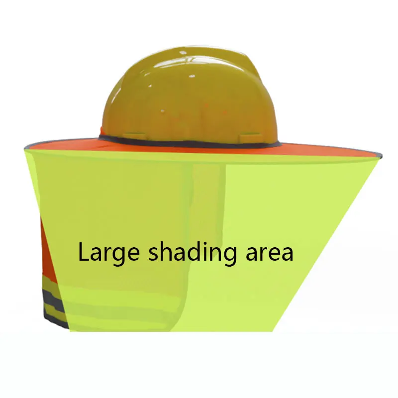 Safurance Reflective Stripe Neck Shield Safety Hard Hat Cap Sun Shade Protective Helmets Workplace Safety