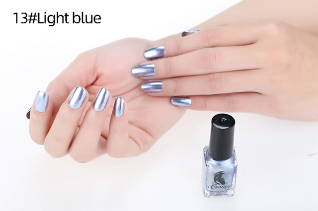 14 Colors Mirror nail Sexy Metallics Nail Polish Soak Off Nail Art For Women Girl beauty Makeup Tool Semi Permanent Varnish