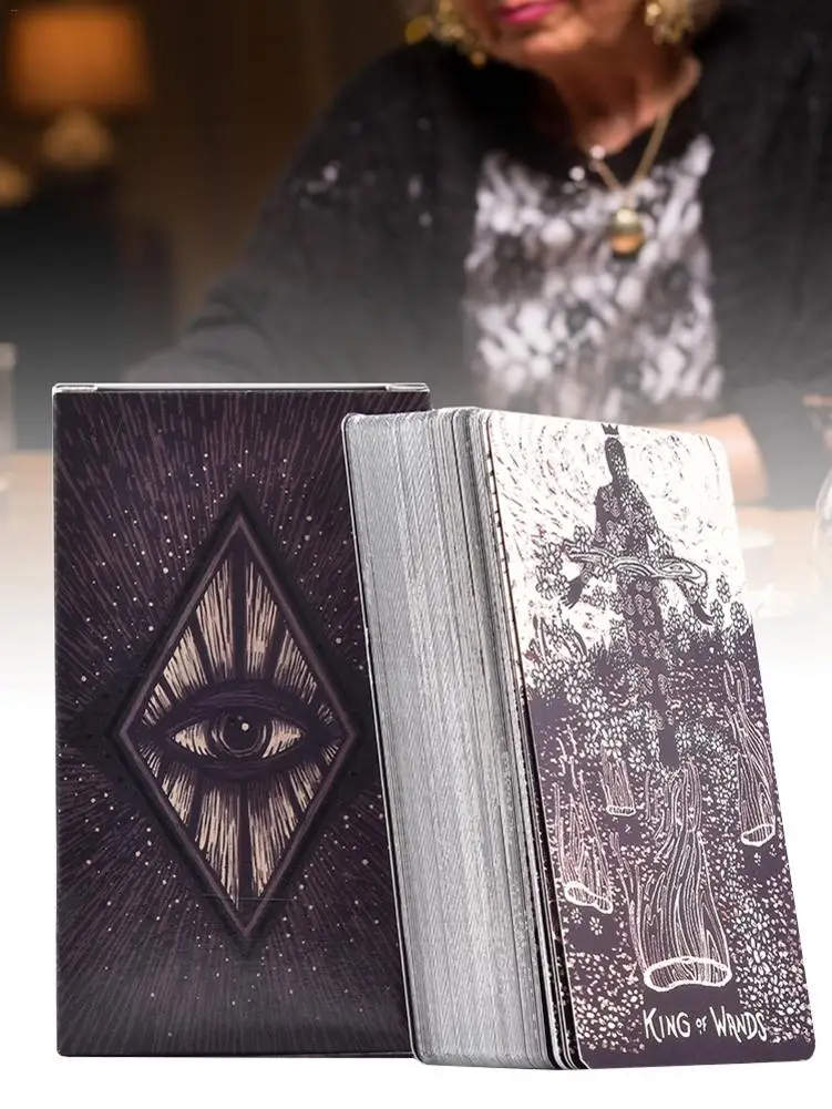 79 Pcs Light Visions Tarot Deck Tarot Cards Game Gift For Family Party Playing Card Entertainment Board Table Games Gifts