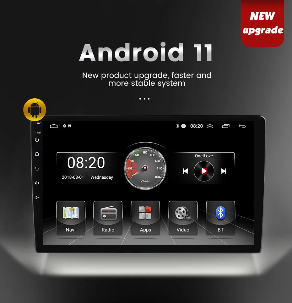 Автомобильный аудиоплеер на Android 11 с GPS-навигацией для Skoda Kodiaq 2016-2017 2018 RDS FM Wi-Fi