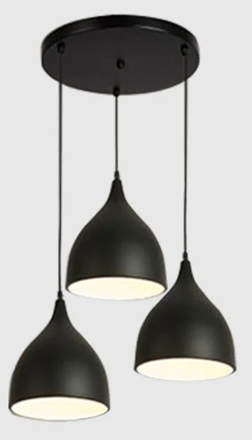Black round LukLoy современные подвесные потолочные лампы обеденный стол блеск подвесной светильник s Лофт лампа Hanglamp скандинавский подвесной кухонный светильник закрепленный - Цвет корпуса: Black round