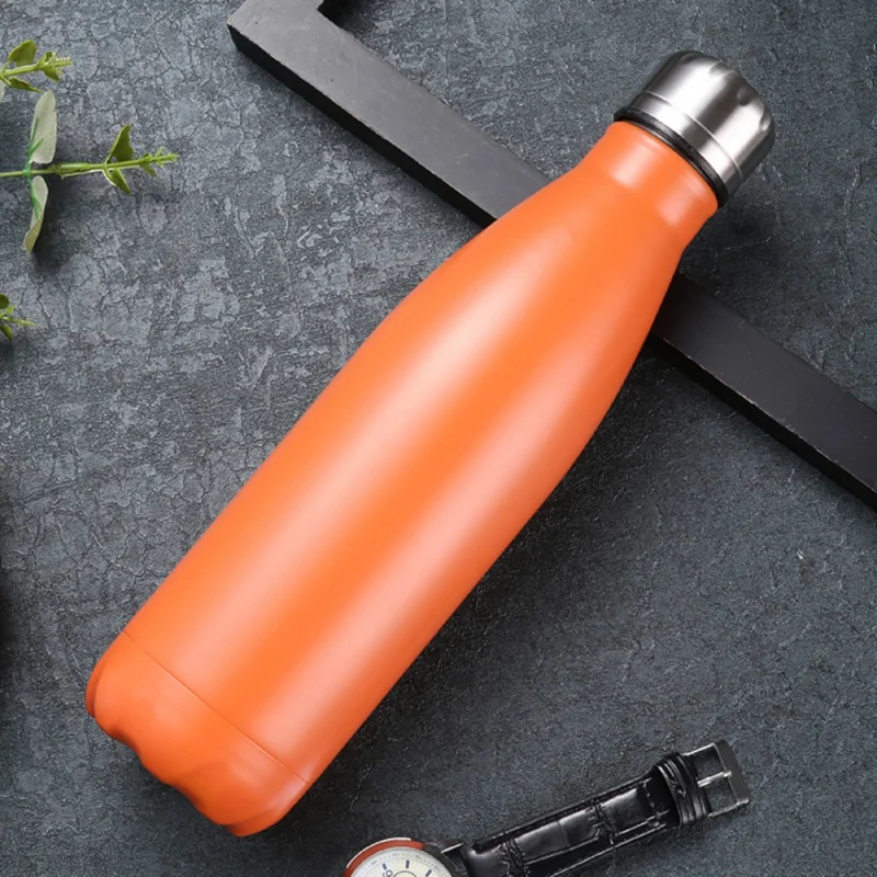 Изолированная бутылка для воды из нержавеющей стали, уличные вакуумные бутылки, чашка для питья с крышкой для путешествий, пеших прогулок, кемпинга, пластиковая BPA бесплатно