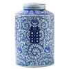 Jingdezhen Blue And White Porcelain Wedding Jar Vase Happy Word Jar Ceramic Jar Wedding Vase Ceramic Jar 5