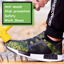 Профессиональная рабочая обувь; мужские кроссовки; защитная обувь; Женская дышащая обувь со стальным носком для работы и отдыха; Прямая поставка