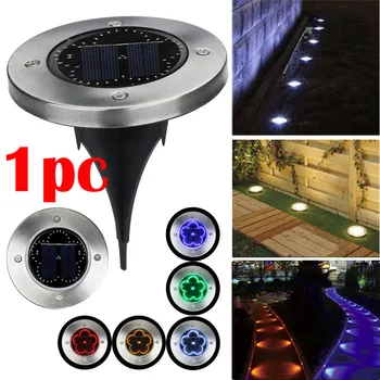 

Solar LED Powered Outdoor Path Light Spot Lamp Yard Garden Lawn Landscape Waterproof Powered Ground Light