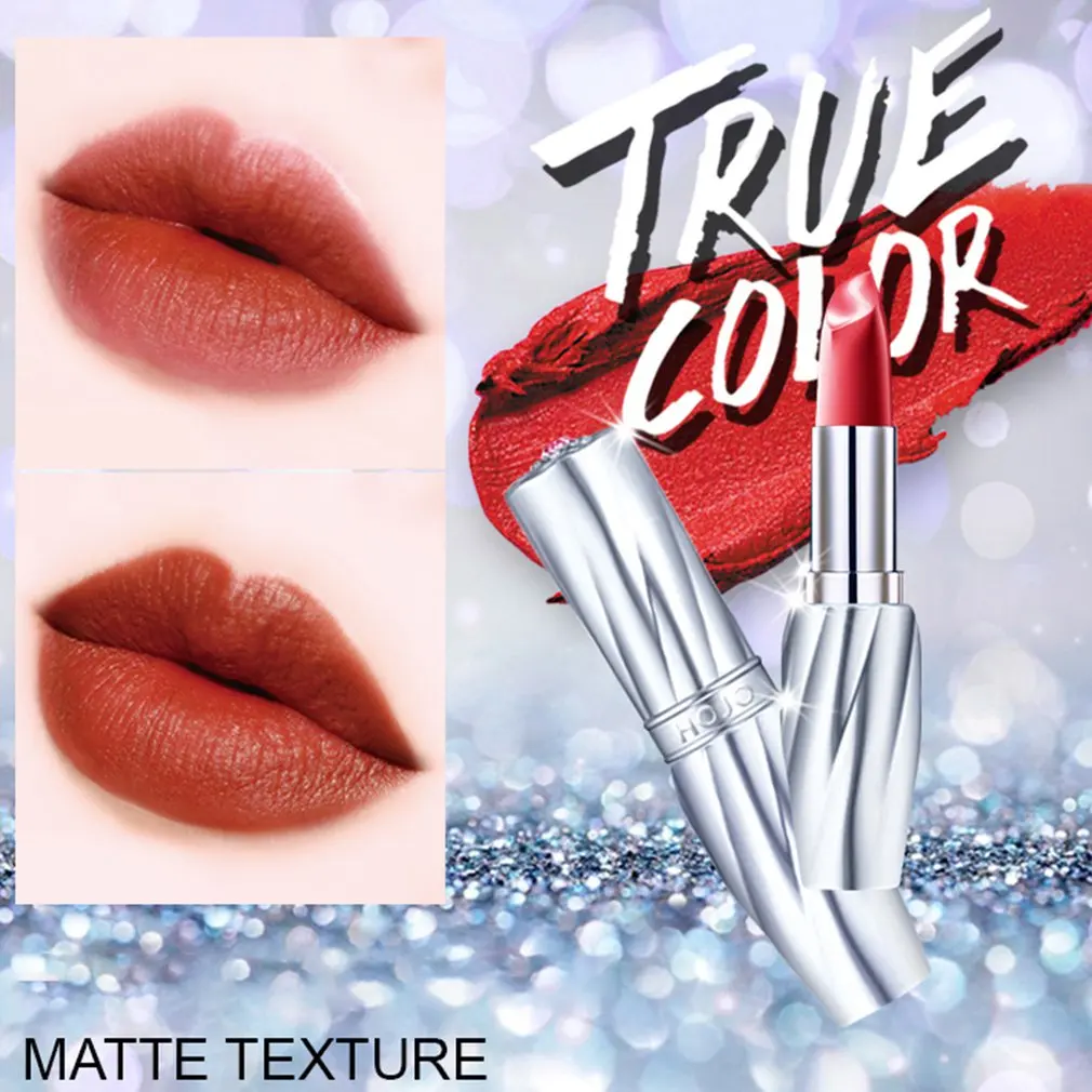 Aristocratic Silky Petal-Shaped Cutting Curve Refreshing And Smooth Texture Attractive Matte Lip Color Lipstick
