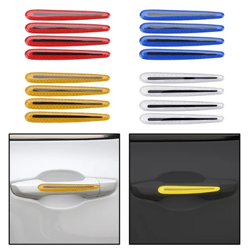 

Door Warning Tape Carbon Fiber Car Stickers Reflective Strip Auto Accessories Car Door Safety Sticker