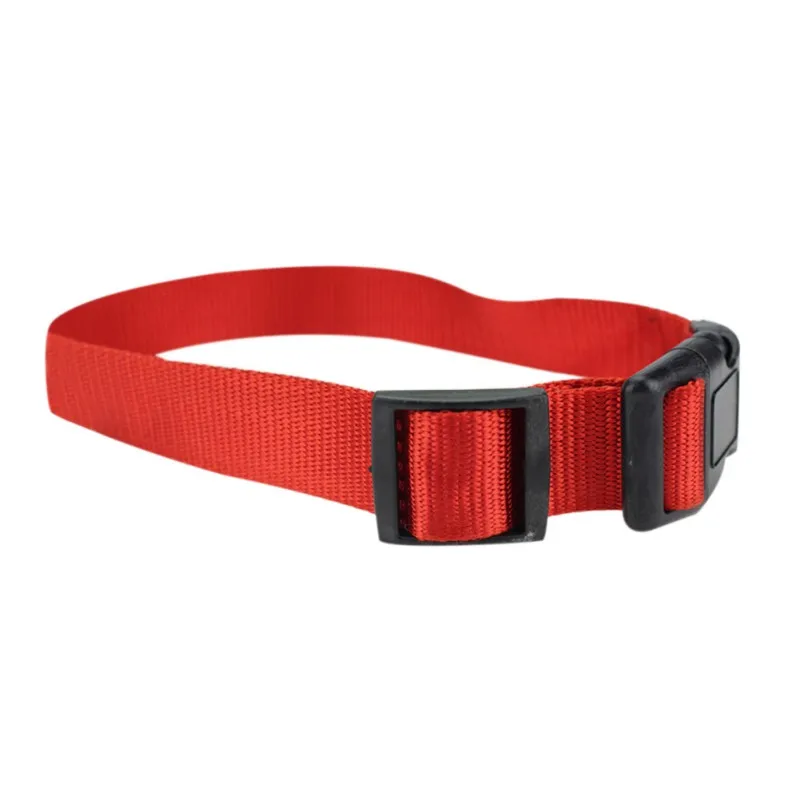 R Pet Solid-colored Collar Adjustable Neck Strap With Seatbelt Buckle And Leash Ring For Dogs Outdoor Walking Dog Pet Supplies - Цвет: R
