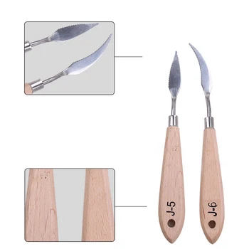

10Pcs/Lot Stainless Steel Palette Scraper Set Multifunction Paint Palette Knives Blade Kit For Artist Oil Acrylic Painting Tools