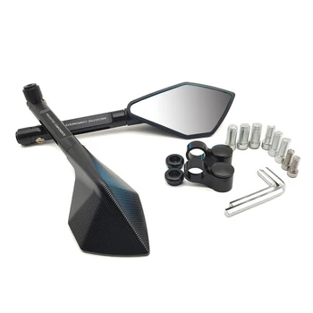 

For Kawasaki KX450F KX100 kx 85 125 250 250f 450f Universal Motorcycle Mirror Rearview Side Mirrors Motorbike Accessories