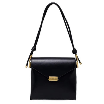 

Solid Personality Belt Design Female Flap Sling Bag Crossbody Versatile Business Casual Shoulder Bags for Women 2020