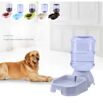 

3.8L Pet Automatic Feeder Dog Cat Drinking Bowl For Dog Water Drinking Cat Feeding Large Capacity Dispenser Pet Cat Dog wx112617