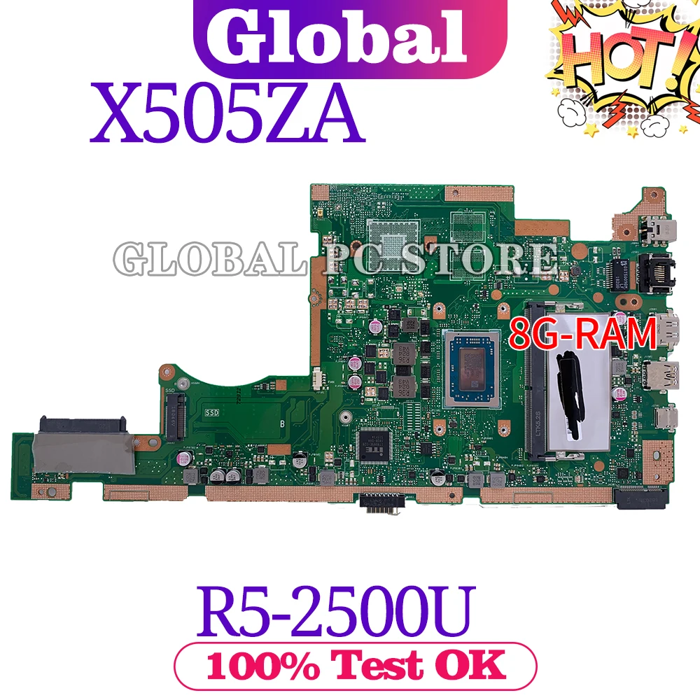 Материнская плата X505Z для ноутбука ASUS X505ZA K505Z A580Z A505Z оригинальная материнская 100%