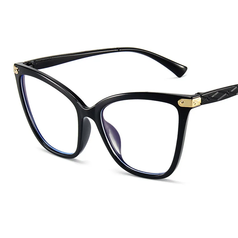 

Очки «кошачий глаз» для мужчин и женщин, светильник аксессуары для защиты от сисветильник, с прозрачными линзами, в большой оправе