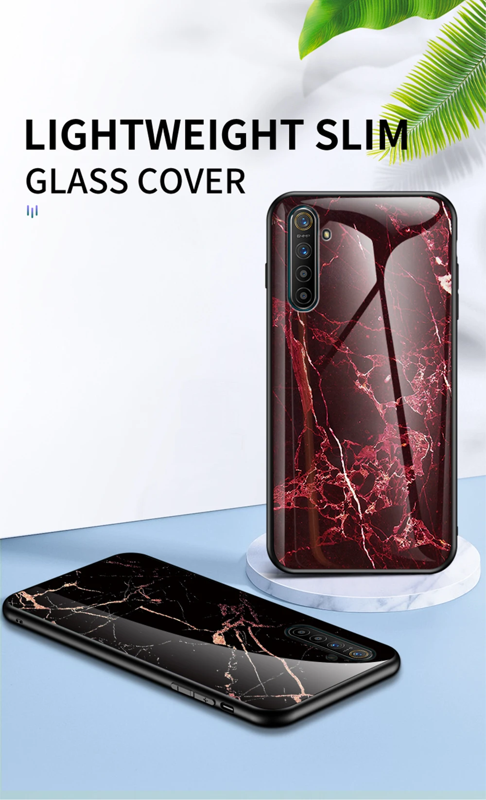 Marble Tempered Glass Case for Realme XT Case 6.4 inch Fashion Soft Bumper Hard Phone Back Cover for Realme X2 Case