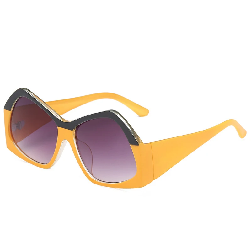 SHEN NUO 6 Series luxury brand ray bann women sunglasses polarized steampunk hippie thug life modis festival glass for feminino - Lenses Color: Yellow