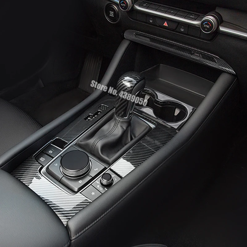 АБС-пластик для Mazda 3 Axela, аксессуары для автомобиля, рычаг переключения передач, ручка, крышка, накладка, наклейка, Стайлинг автомобиля, 1 шт