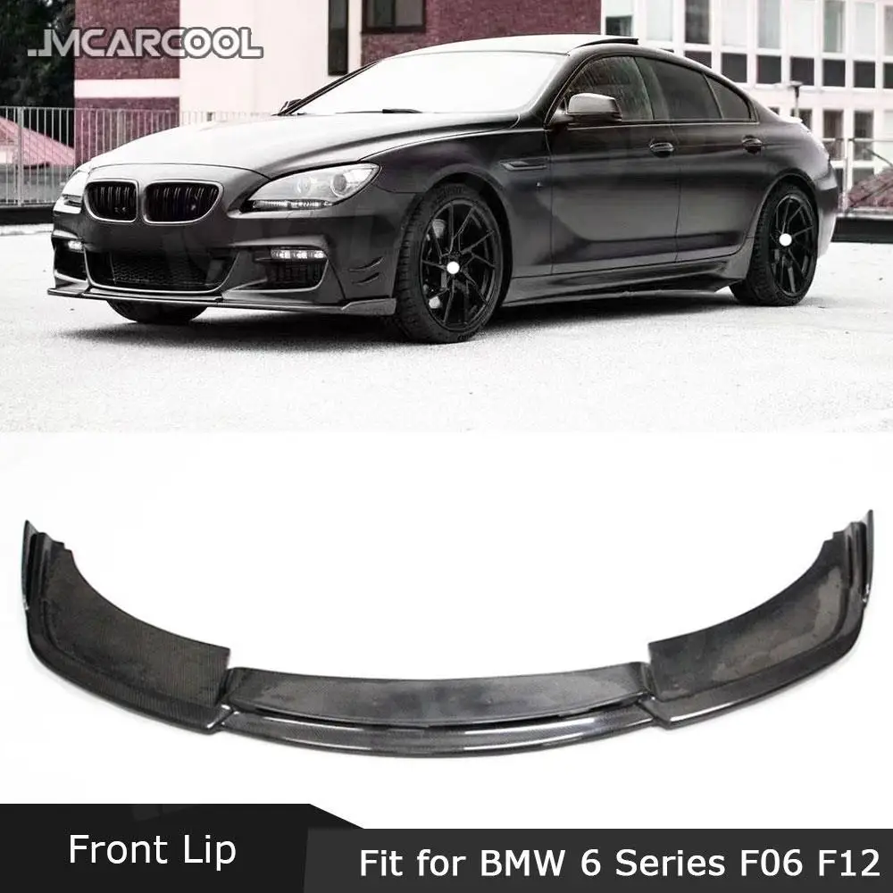 Спойлер переднего бампера из углеродного волокна для BMW F06 F12 F13 630 640 650 м Tech Sport