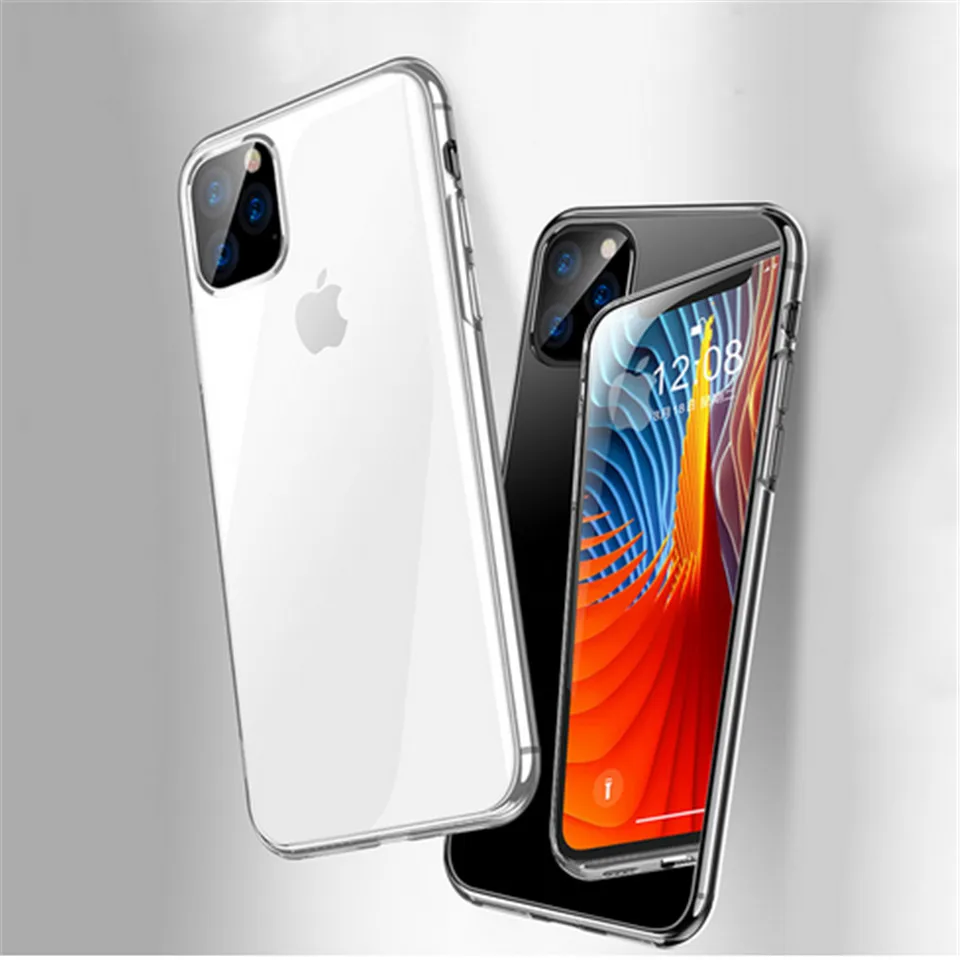 

For iPhone 11 2019 Case Slim Clear Soft TPU Cover Support Wireless Charging for iPhone 11 Pro Max 5.8inch 6.1inch 6.8inch New