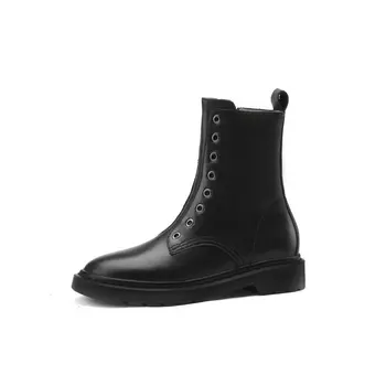 

Fashion Concise Side Zipper Women Boots Top 2020 Autumn Winter Thick High Heels shoes Party Working Newest Shoes Woman