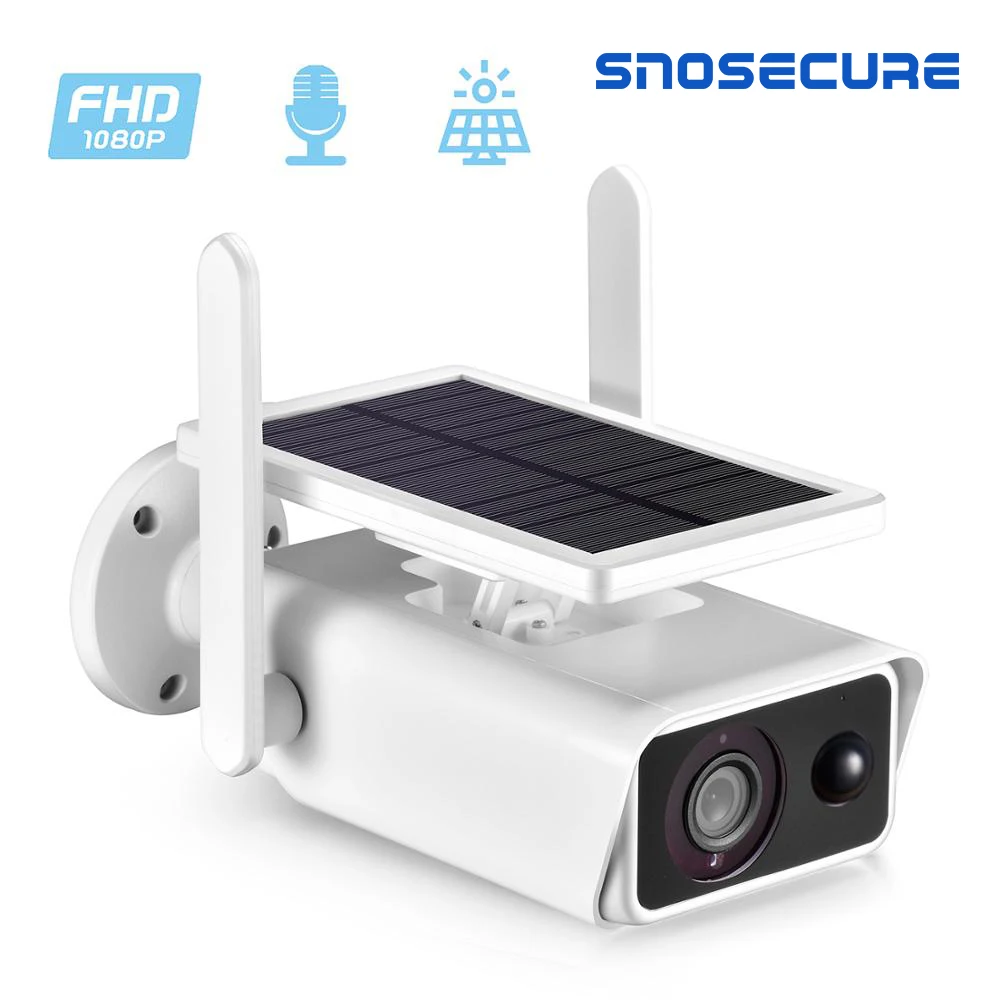 IP камера SNOSECURE на солнечной батарее 1080P Wi Fi слот для TF карты|Камеры