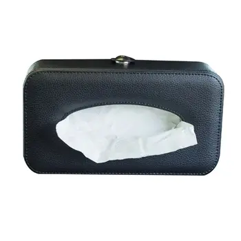 

Car Back Seat Headrest Mount Tissue Box with Belt Leather Case Multi-use Paper Wholesale