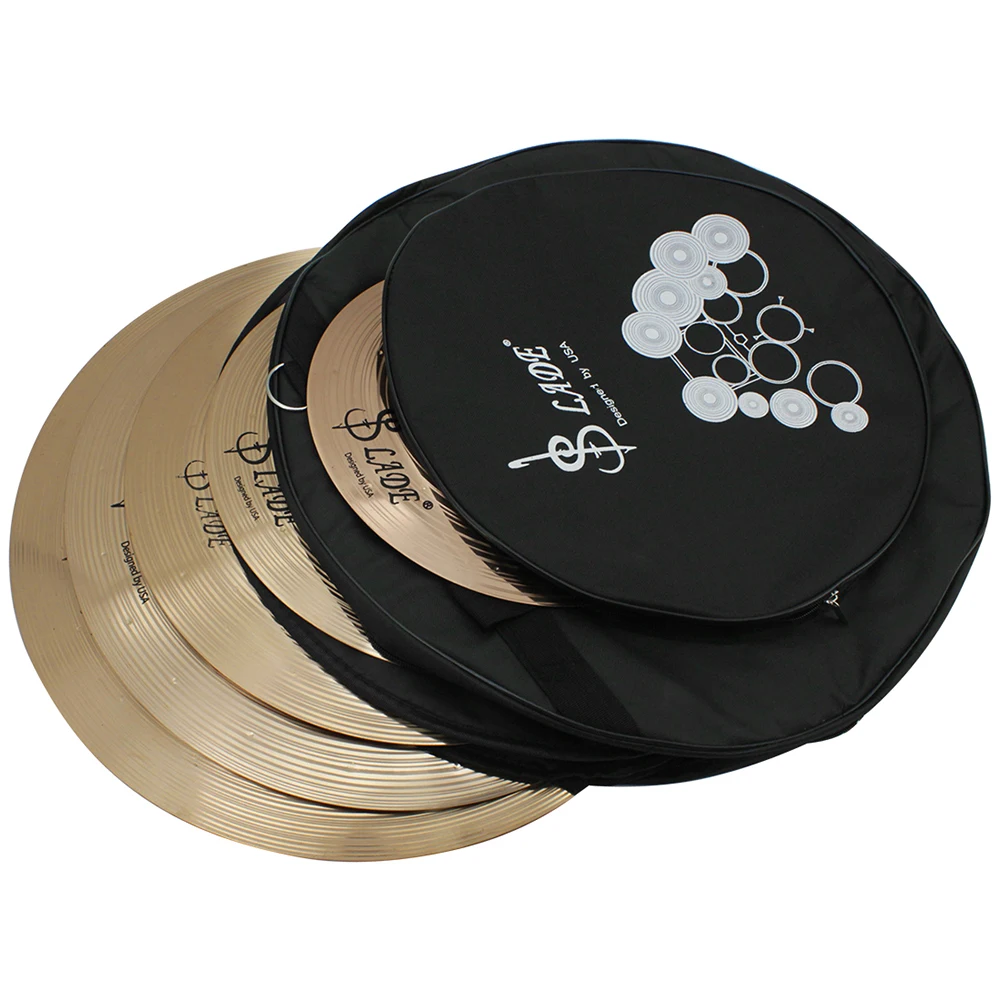 

LADE SC-360 Cymbal Set 12 Inch Splash 14 Inch Hi-Hat 16 Inch & 18 Inch Crash 20 Inch Ride Cymbals with Carry Bag Felt Washer