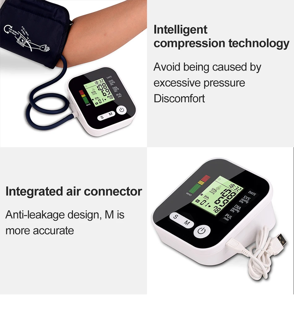 Электрический прибор для измерения артериального давления, медицинское оборудование, тонометр, аппарат для измерения давления, измеритель пульса