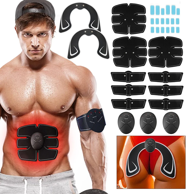 

32PCS/Set Vibration Fitness Equipment Arm Abdominal Muscle Abs Hip Buttock Trainer Lifting Muscle Stimulator Excercise Machine