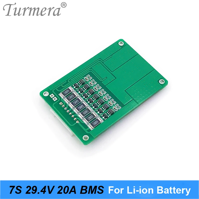 7S 24V 15A 18650 Lithium Battery Protection Board for 25.2V 29.4V E-bike E-scooter Battery BMS Suit a Power Wheels battery pack 03